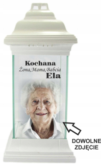 Sklenený GRITCH S FOTO VENOVANÍM a UV podpisom